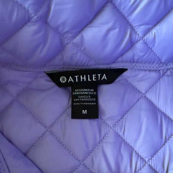 Athleta Purple Quilted Puffer Jacket - Picture 2 of 5